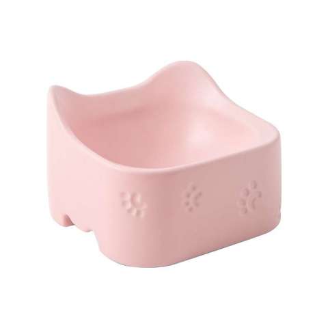 Creative Ceramic Cat Bowl Bevel Slant Pets Water Neck Protection Bowls Dog Pet Feeder